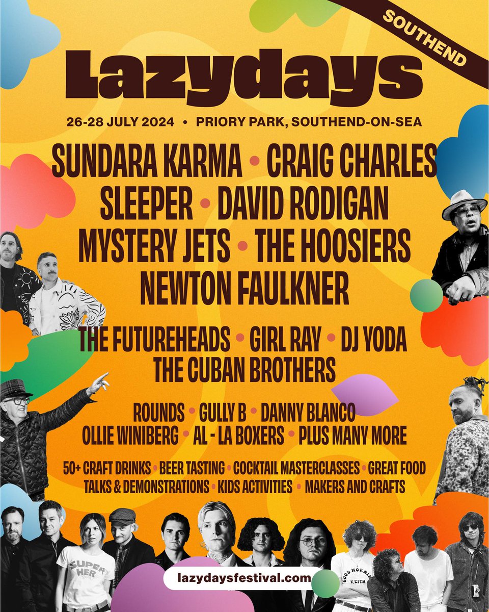🌞BOOK NOW 🌞
Grab your tickets for the hotly anticipated event <a href="/lazydaysfest/">Lazydays Festival</a>! It will flip the traditional beer festival on its head to create an innovative experience like no other.
🎵 Live Music
🍻 50 + craft drinks
📅 26 - 28 July
📌Priory Park
👉ow.ly/PEoM50Qo6sF