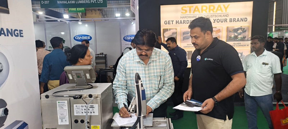 DominoIndia's tweet image. 📣 Day 3 at India Wood 2024
Visit us at Domino Stall C-207, Hall 2B at Bangalore International Exhibition Centre and see the live demo of coding solutions tailored for your wood industry needs.
👉 Learn more: bit.ly/3kQjdVl
#CodingAndMarking #DominoDoMore #DominoIndia