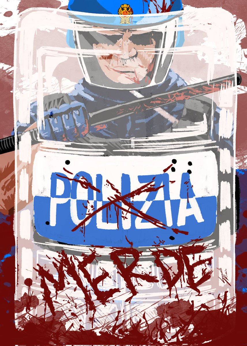 #pisa #firenze #studenti #manifestazione #polizia #antisommossa #palestina #genocidio #digitaldrawing #digitalart #digital #digitalillustration #huiontablet #mypaint