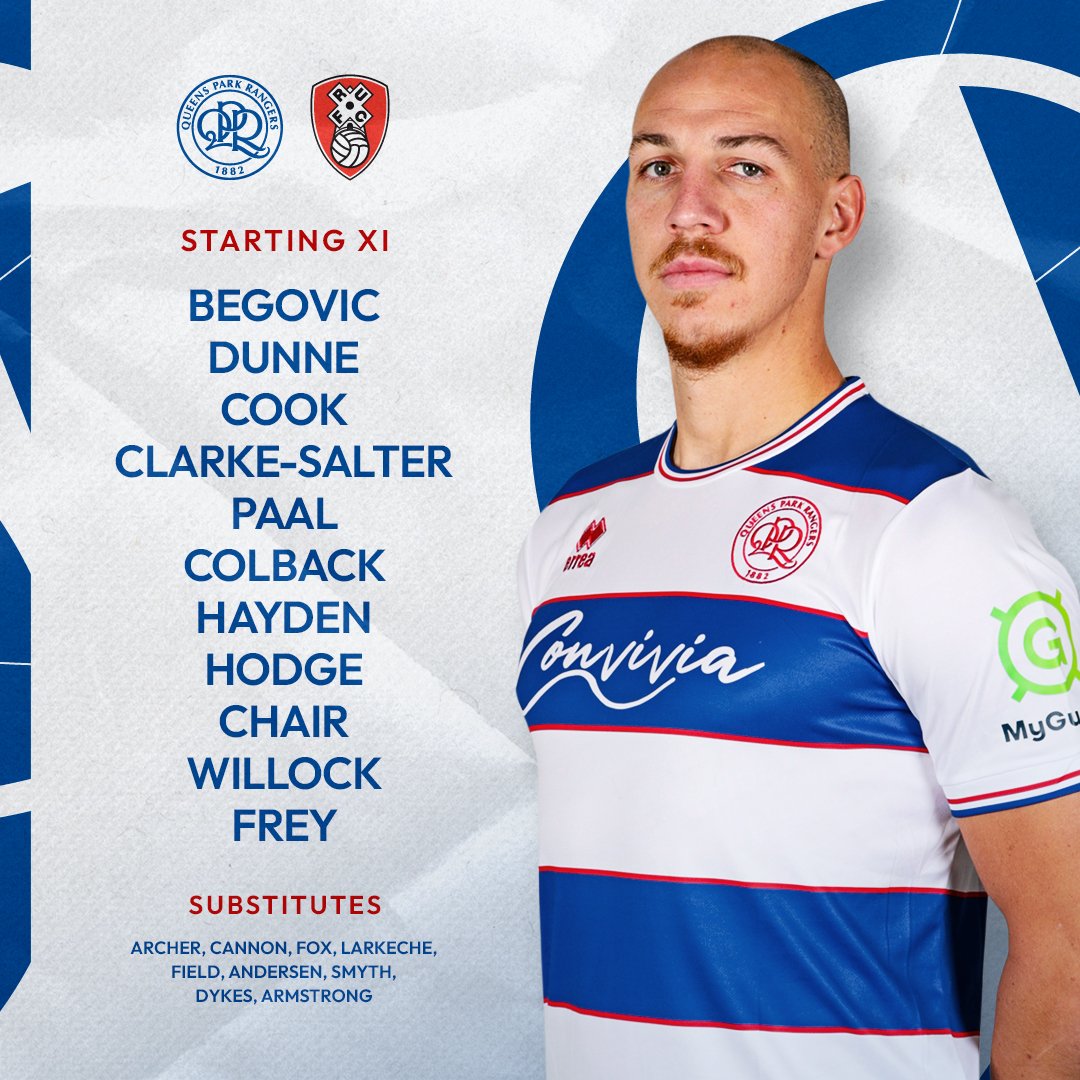 QPR's tweet image. 🚨 TEAM NEWS 🚨

Three changes for the R’s 3️⃣

Frey’s first start 🇨🇭
