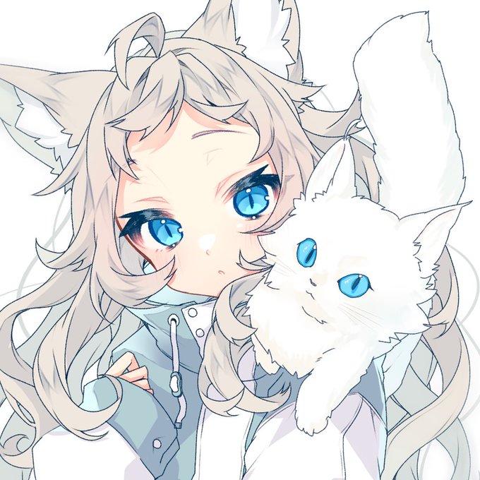 「青い眼 白い猫」のTwitter画像/イラスト(新着)