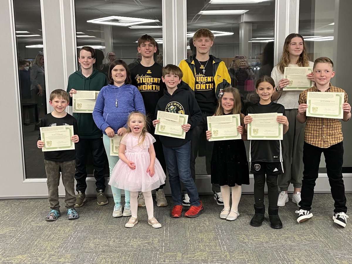 Congratulations to the January Board of Education Students of the Month.