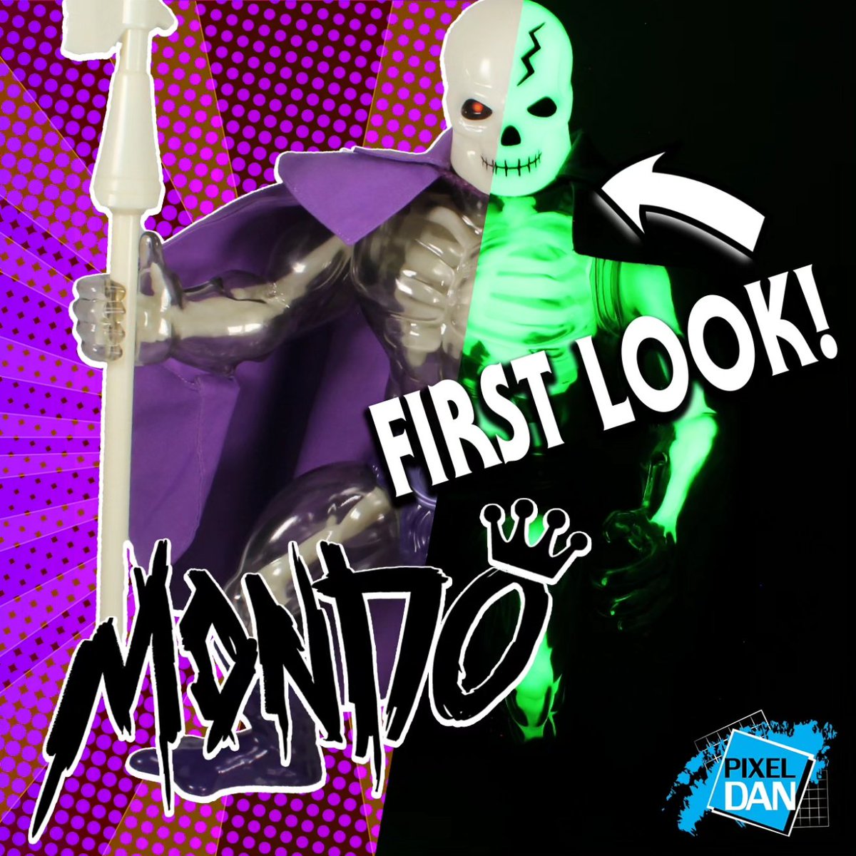 PixelDan's tweet photo. Up now on my channel - a FIRST LOOK at the upcoming #MOTU 15" soft vinyl Scare Glow.figure from @MondoNews! Featuring glow-in-the-dark bones INSIDE the figure! https://t.co/DamSqXZaQ9

It's seriously one of the most incredible Scare Glow figures to date! https://t.co/2fPPrUWSO8