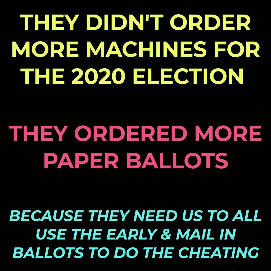 ArtChicken4's tweet image. #votingmachines?  Or #PeoplePaperAndPrograms...