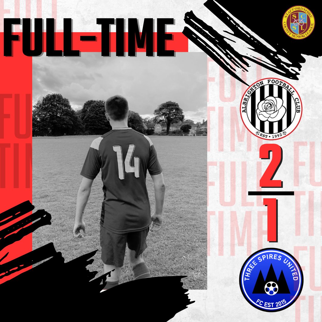 Three Spires United (@threespiresutd) on Twitter photo 🔵⚪⚽ FULL TIME RESULT 2 - 1 ⚽⚪🔵
Some fantastic saves from MOTM Ryan Morris were unfortunately not enough to hold the win against Albrighton.
1 x Ryan Marshall
<a href="/staffscountysl/">Staffordshire County Senior League</a>
<a href="/Albrighton_FC/">Albrighton FC</a>
⚽🔵 UTS 🔵⚽ 🔵⚪⚽ FULL TIME RESULT 2 - 1 ⚽⚪🔵
Some fantastic saves from MOTM Ryan Morris were unfortunately not enough to hold the win against Albrighton.
1 x Ryan Marshall
<a href="/staffscountysl/">Staffordshire County Senior League</a>
<a href="/Albrighton_FC/">Albrighton FC</a>
⚽🔵 UTS 🔵⚽