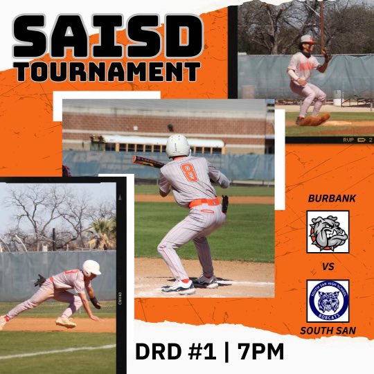 LAST GAME OF THE SAISD TOURNAMENT!! Come out and show your support for our Bulldogs against the Bobcats at 7PM