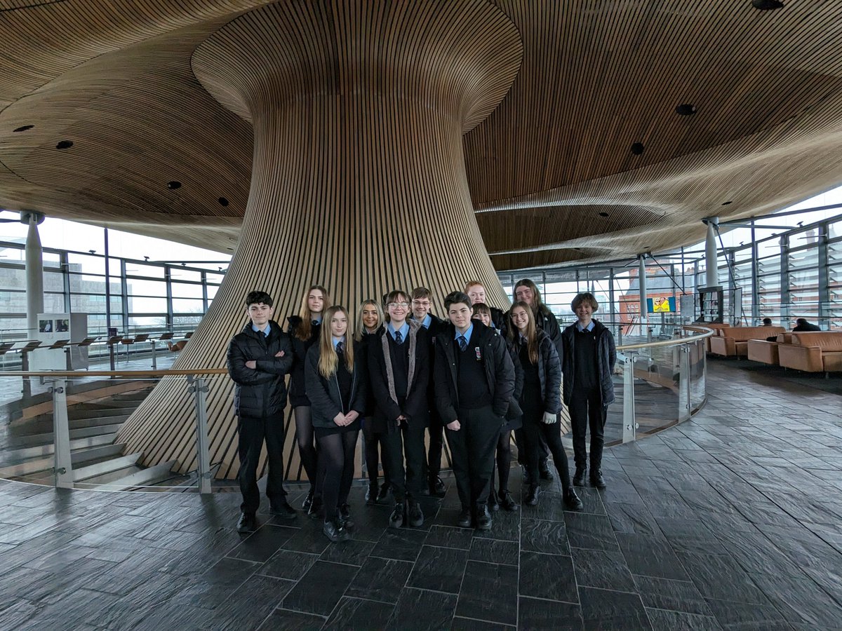 Lots have been happening in our KS4 Politics Club this term! Pupils visited the <a href="/SeneddWales/">Welsh Parliament</a> and had an opportunity to speak to <a href="/lynne_neagle/">Lynne Neagle</a>. They were also able to watch First Minister's Questions! #politics Get involved - Friday lunchtime with Mr Jones!