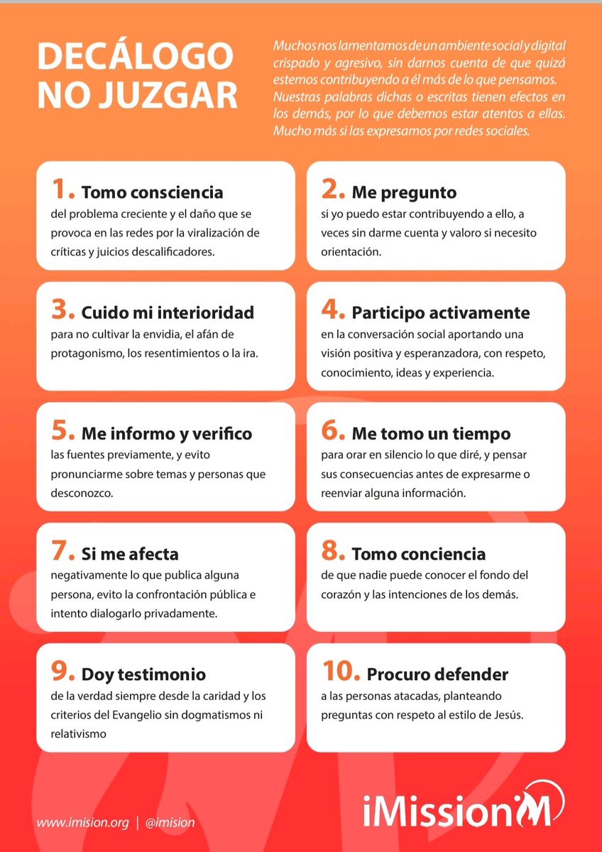 Para esta Cuaresma me propongo #NoJuzgar, poner más ❤ en la red, y en la vida, unida a la campaña de iMission