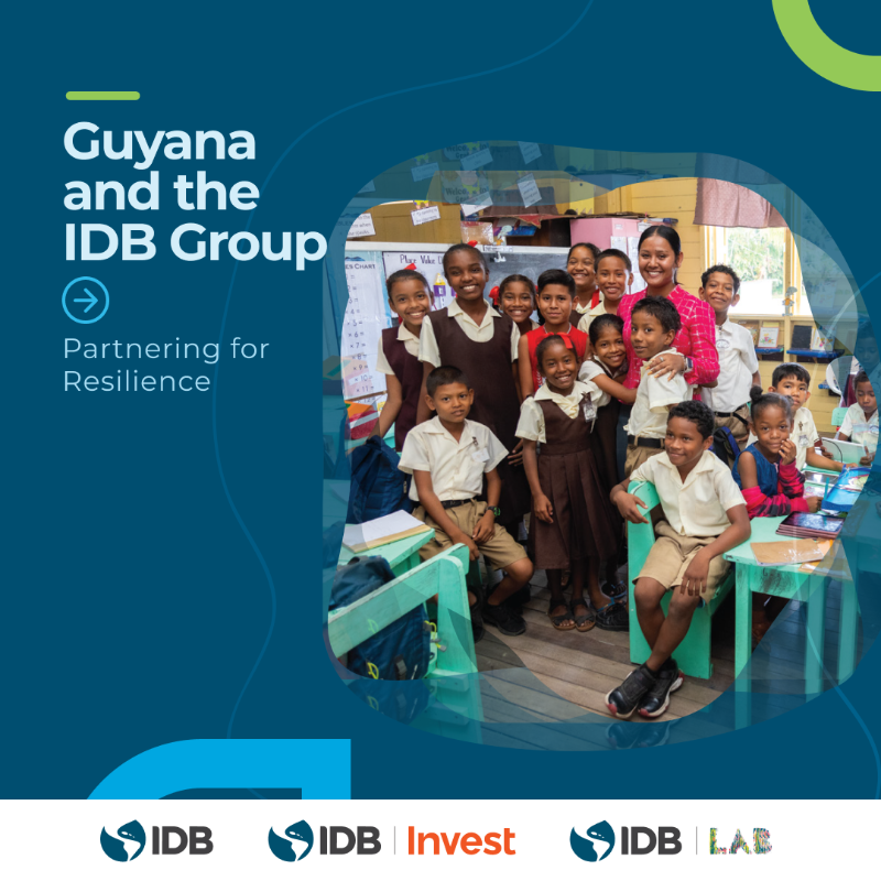 the_IDB's tweet photo. Did you know that #IDBGroup and #Guyana have been partners for nearly 50 years? We have supported the transformation of the country’s economy and have improved the lives of the Guyanese population. As our Caribbean governors meet this week in Georgetown, check out the milestones: