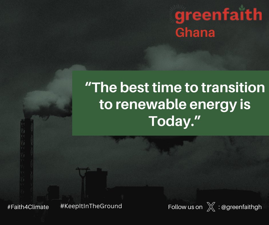 Today is the best time to transition to renewable energy! We only have one world. 

#KeepItInTheGround #Faith4Climate #ClimateAction