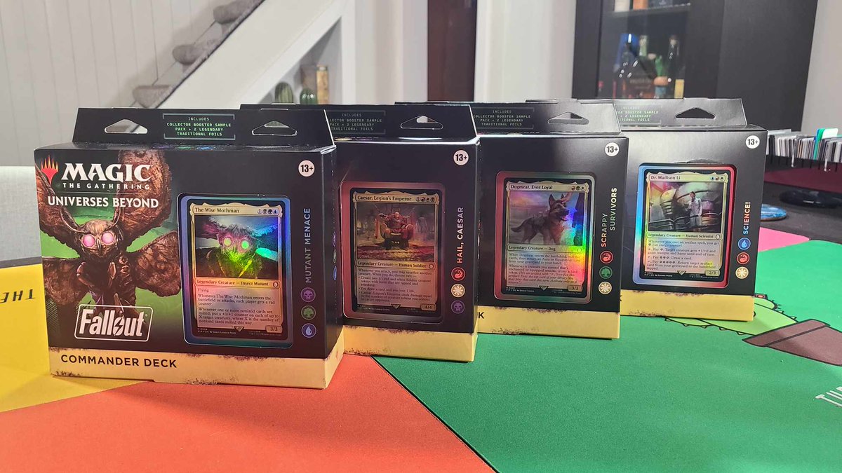Hey you! We've got Bonus content today. It's the Fallout Precon Decks in action for your viewing pleasure, but what if you could win those decks? You could!

Just follow us, and <a href="/Gamegenic_/">Gamegenic</a> 
Like and retweet this post
For a chance at all 4 precons and a Cards Lair!