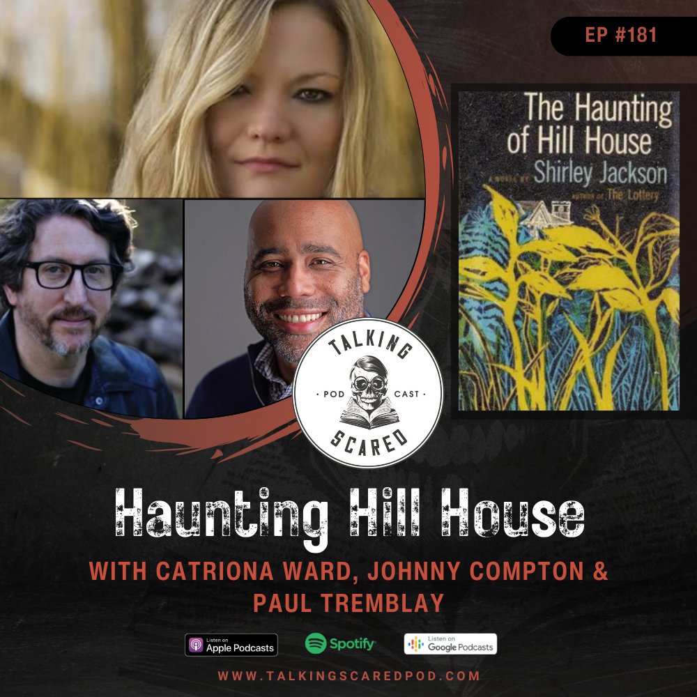 Talking Scared Podcast (@talkscaredpod) on Twitter photo Talking Scared returns Tuesday 27th - with a special deep dive into the most haunted house in American fiction.
With <a href="/Catrionaward/">Catriona Ward is writing</a>, <a href="/paulGtremblay/">Paul Tremblay</a> and <a href="/ComptonWrites/">Johnny Compton</a> (cos we don't walk alone)
Subscribe now - all podcast platforms. Talking Scared returns Tuesday 27th - with a special deep dive into the most haunted house in American fiction.
With <a href="/Catrionaward/">Catriona Ward is writing</a>, <a href="/paulGtremblay/">Paul Tremblay</a> and <a href="/ComptonWrites/">Johnny Compton</a> (cos we don't walk alone)
Subscribe now - all podcast platforms.
