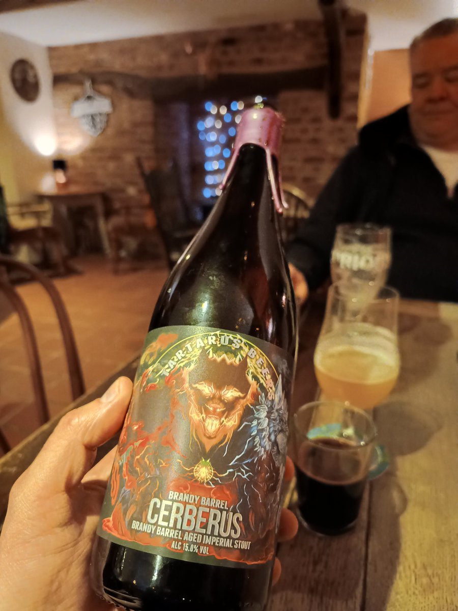 #goodbeer π»π (@goodbeertweet) on Twitter photo Not been on here for a while. Currently enjoying a <a href="/Tartarusbeers/">Tartarus Beers</a> Cerberus brandy BA impy. Big dried fruit notes, cut clean with brandy. Christmassy citrus? Not been on here for a while. Currently enjoying a <a href="/Tartarusbeers/">Tartarus Beers</a> Cerberus brandy BA impy. Big dried fruit notes, cut clean with brandy. Christmassy citrus?