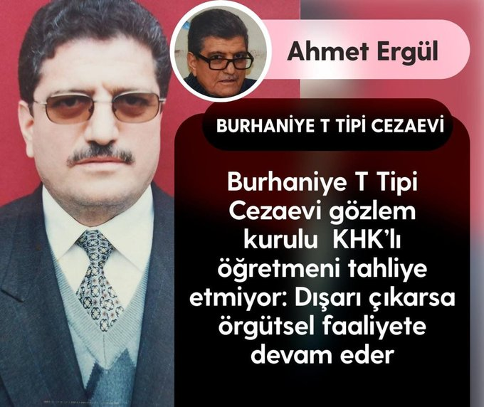 ali10121761's tweet photo. @Eva_Cosse 
Es ist inakzeptabel, dass Ahmet Ergül, dessen Strafe abgelaufen ist, trotz seiner unschuldigen Inhaftierung nicht aus dem Gefängnis entlassen wird. Dadurch wird ihm weiteres Unrecht zugefügt. Die Türkei verletzt auf drastische Weise die Menschenrechte. https://t.co/5qmnFH262q