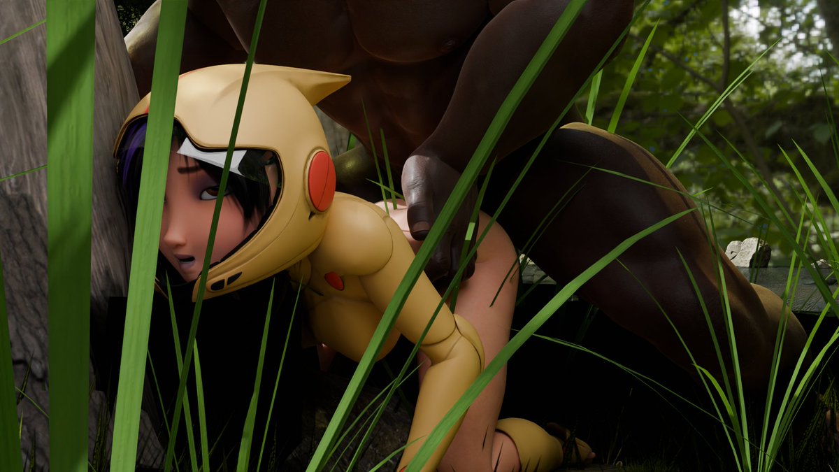 Z3NSFWS's tweet photo. WIP of Tomago getting #blacked + a lil render of next scene (still very early, base posing is done but obviously more animation needs to be lmfao) #bighero6 #rule32 https://t.co/d56xa412q4