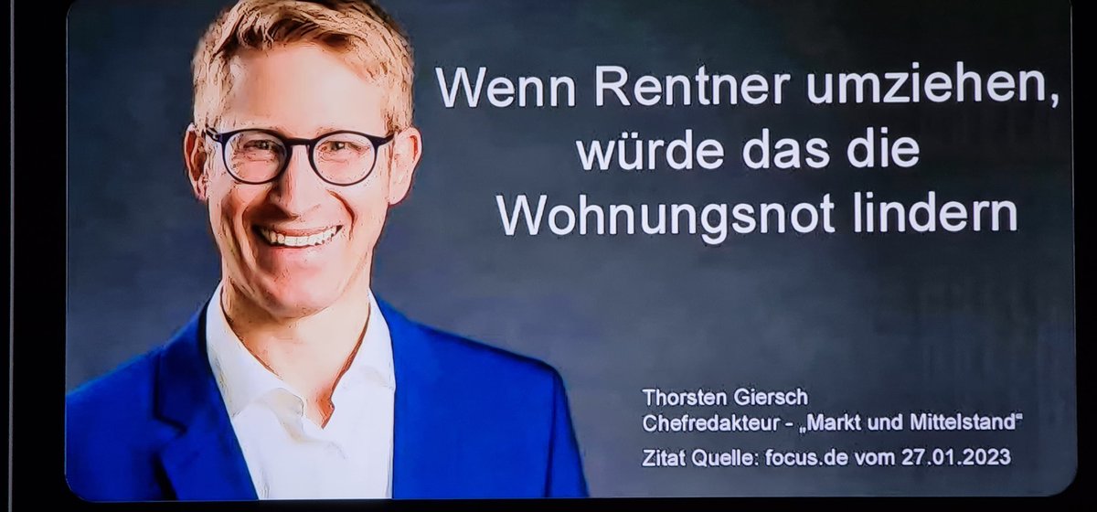 Wenn Gäste wieder in ihre Heimat zurückkehren, würde das die Wohnungsnot lindern. Ohne unsere Rentner zu belästigen, Vollhonk.