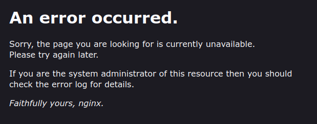 HistoriCode97's tweet image. Avec ce bug erreur sur #Overleaf, on apprend que tout tourne avec #nginx 👀