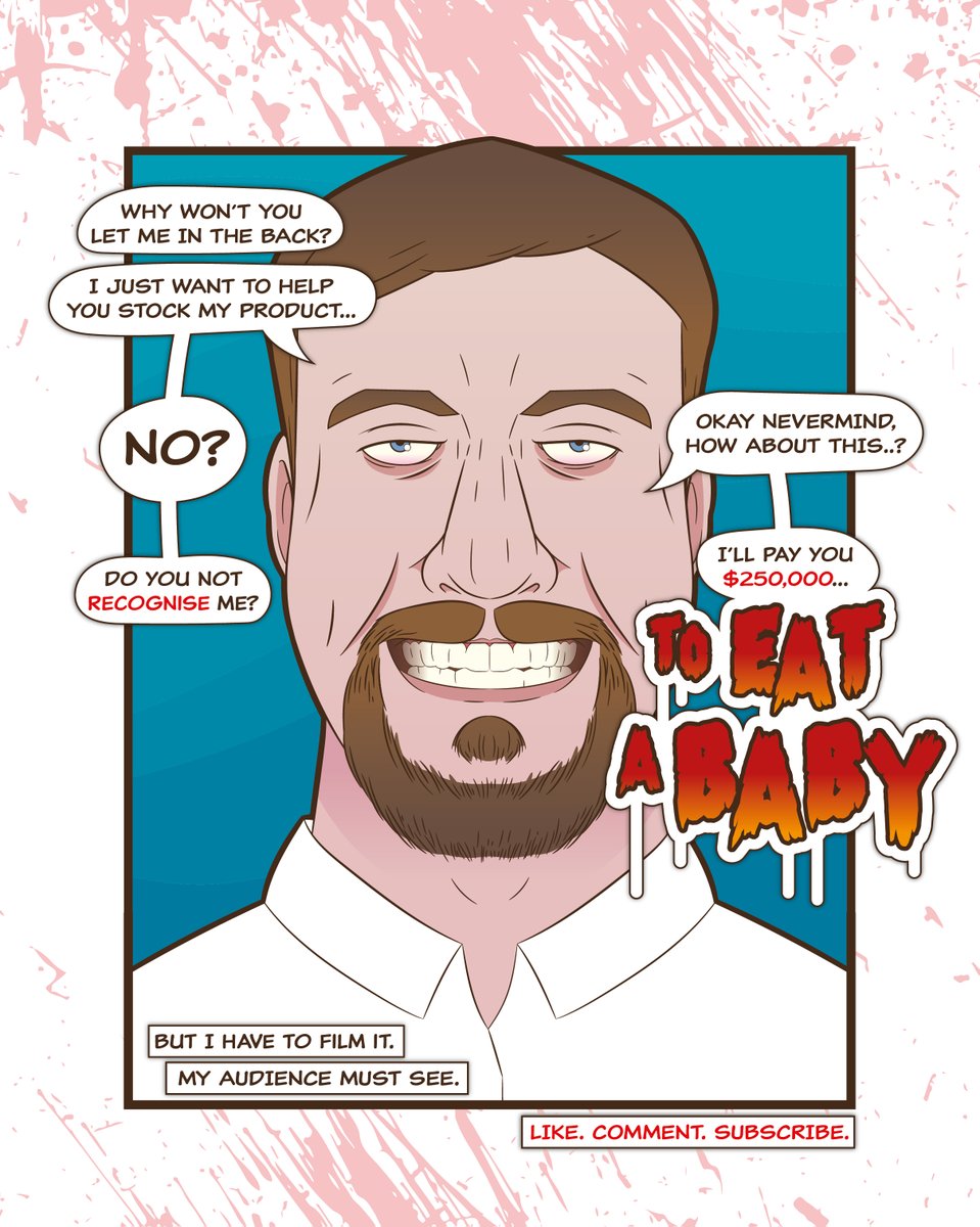 I'm down with dystopian alternate realities... #mrbeast #illustration #comic #satire