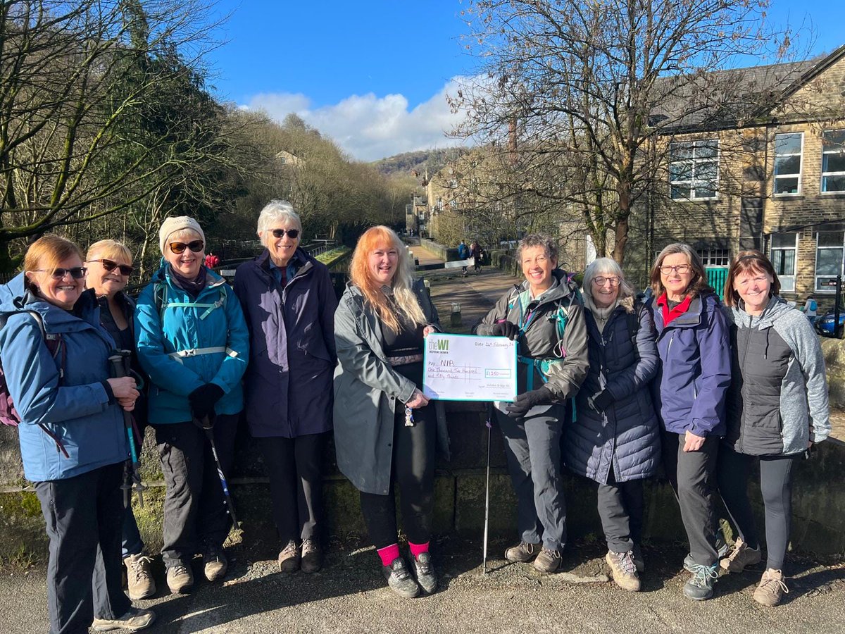 Today we were delighted to present a donation of £1,250 to one of our chosen Charities of the Year - @nipcharity - nipcharity.org #Nips #Dip4Nip #HebdenBridgeWI #HebdenBridge