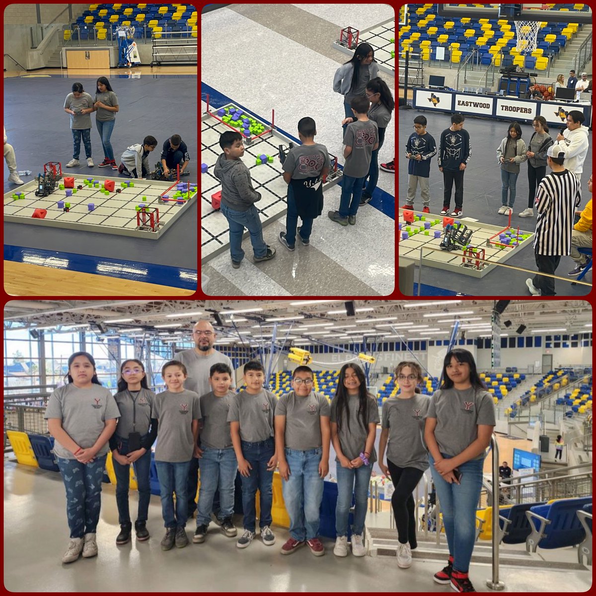 So proud of our YES 4 Bold Stars and all the growth they’ve shown this years! Best of luck today as they compete at the VexIQ Region 1 Championship! 🤖🎮 #OneTribe #BowUp 🏹 @YsletaISD @_IreneAhumada @BrendaChR1