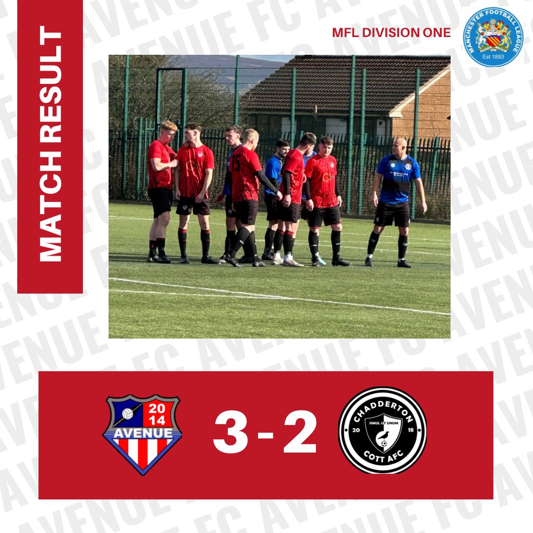 avenue_football's tweet photo. MFL Division One Result -:

Avenue 3-2 Chadderton Cott

⚽️ James Merrick
⚽️ Ben Chalton
⚽️ Liam Bennion

🅰️ Maison Dinsdale (2)
🅰️ Mikey Dodgson

⭐️ Ben Chalton

🔴⚫️🔵

Proudly Sponsored by -:

FT Surfacing
Go4Raw
Rothwells SuperTravel

#AvenueMFL #AvenueFC #UpTheAve https://t.co/Q3hGtqht3i