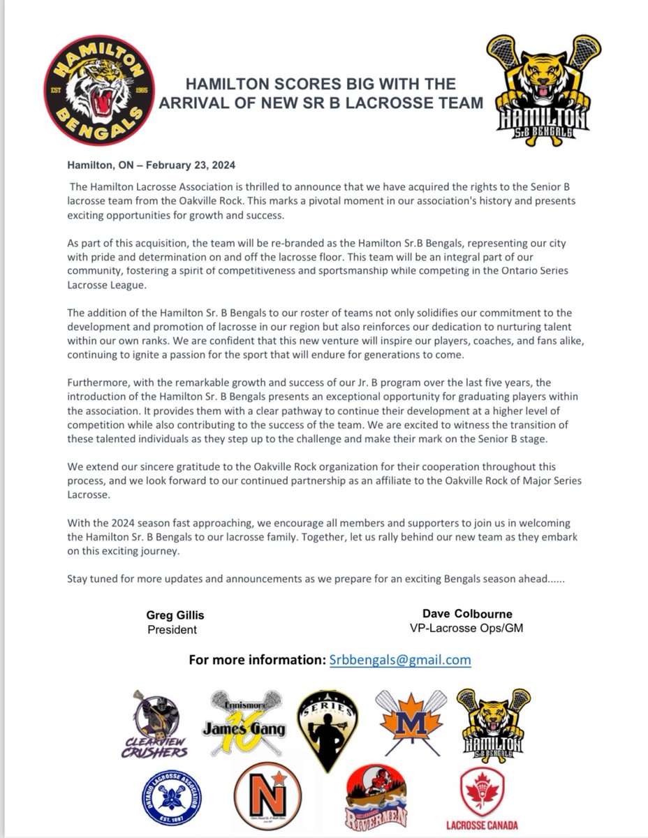 Hamilton Lacrosse tweet media