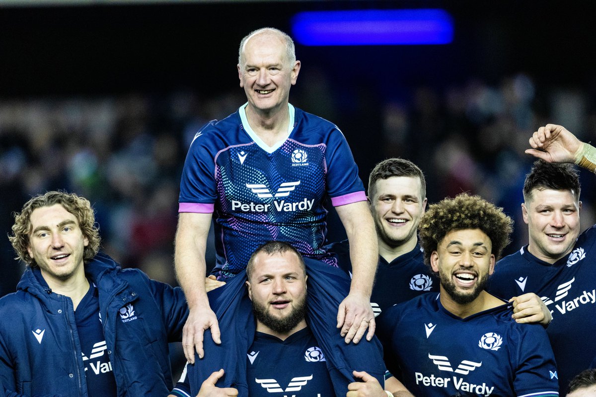 A special moment for a legend of Scottish Rugby 💙 #AsOne