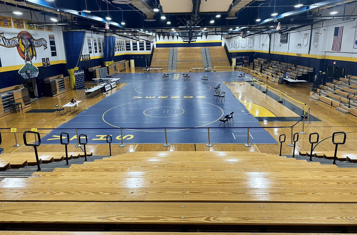 Vernon Township High School ready to host the North 1 Girls Wrestling Region tomorrow.
The calm before the storm. @NJSIAA @NJHSports @dailyrecordspts