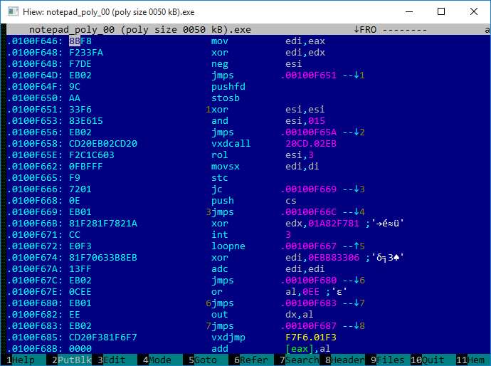 PELock's tweet photo. I give you the most boring programming library for god knows what?
π₯ Poly Polymorphic Engine
https://t.co/EDHX7HJFbd
#polymorphic #execryptor #exe #exepacker #malware #exploit #assembler #assembly #asembler #obfuscation #obfuscator #metaspoit https://t.co/FNc184ZbPF