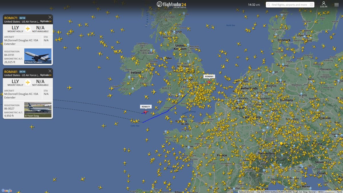 AIYeyENGDdJkjTr's tweet image. Feb. 24, 2024
#McGuire Air Force Base, New Jersey #RAF Mildenhall 

#ROMA71 #AE021E USAF KC-10A Extender 
#ROMA81 #AE0226 USAF KC-10A Extender