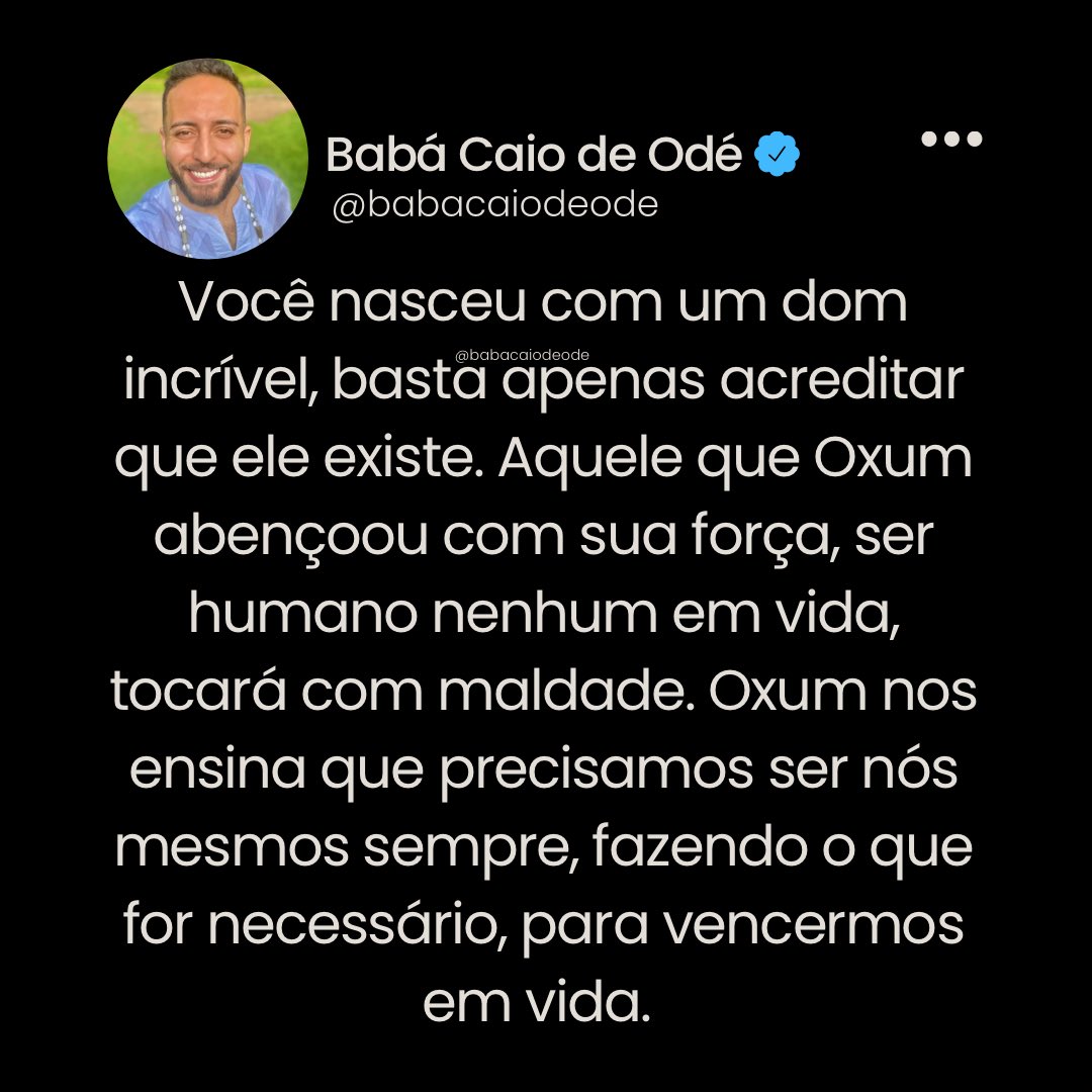 Bàbá Caio de Odé tweet media