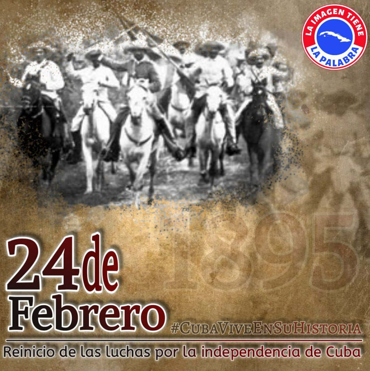 El 24 de febrero de 1895: Se inicia la Guerra Necesaria, acción organizada por José Martí y dirigida por el Partido Revolucionario Cubano para lograr la definitiva independencia de Cuba. Ese día ocurre un levantamiento simultáneo de treinta y cinco localidades.
#DeZurdaTeam