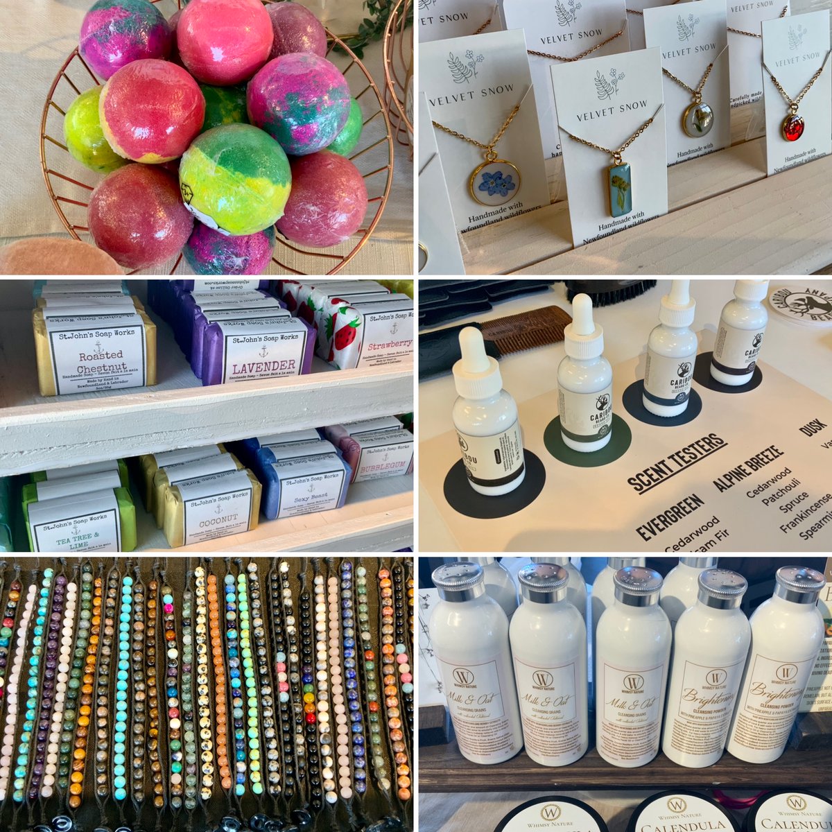 Give yourself a special you day with some jewellery and spa style items! We have a wide range of products here today during the Saturday Feb 24th market.  #sjfmnl #sjfm #jewellery #soap #bathitems #skincare #beardcare #madehere