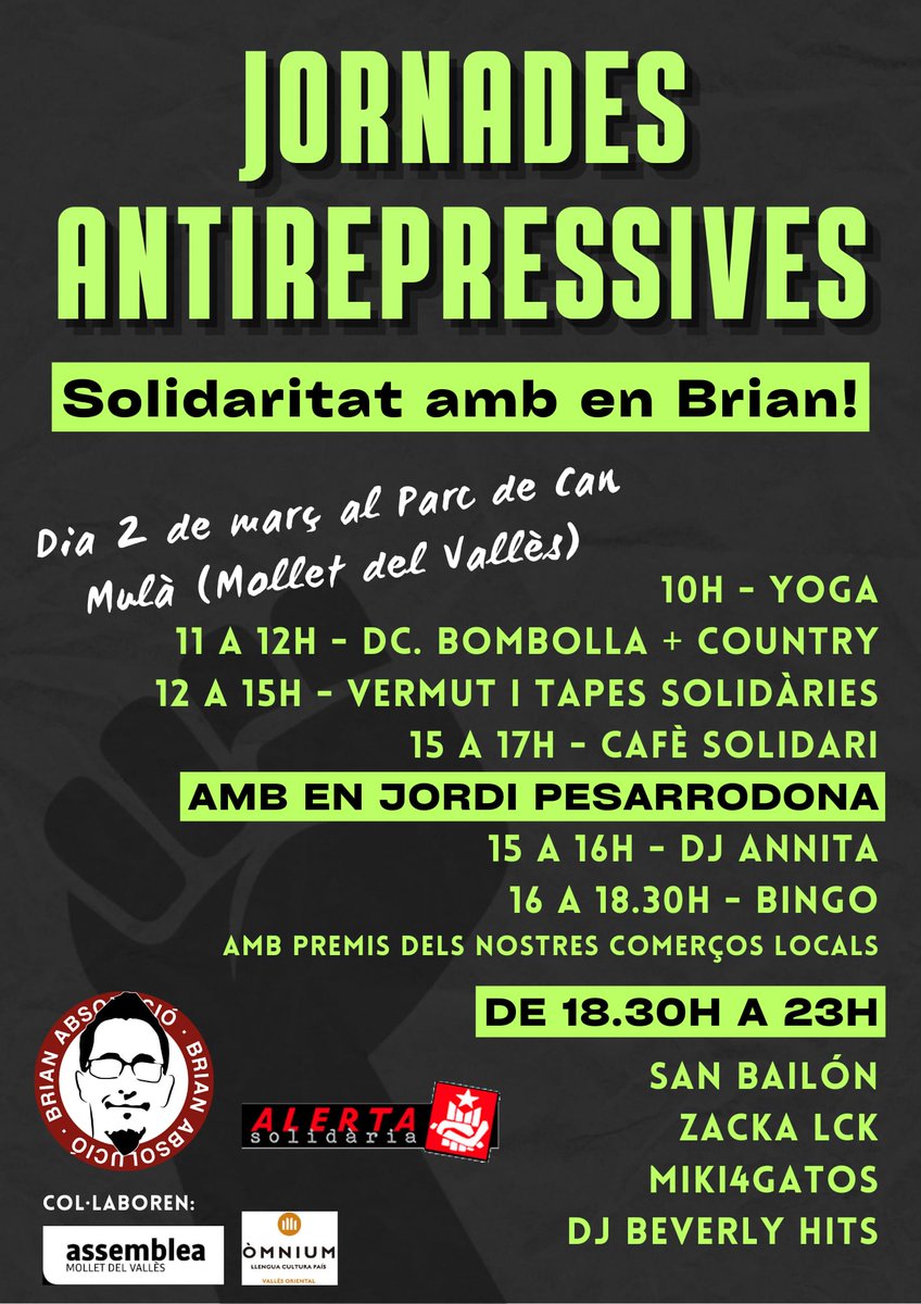 ✊🏾 Al costat de les que lluiten, portant la solidaritat als carrers de Mollet del Vallès!

Tot el suport a les companyes de <a href="/BrianGrup/">Brian Absolució! (Grup de suport)</a> ⤵️