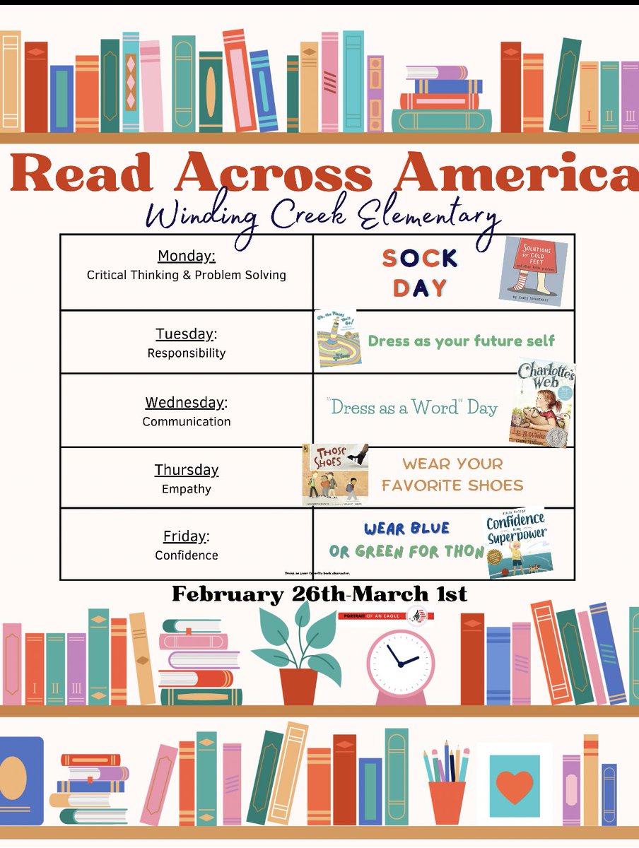Winding Creek Elementary School (@wc_wolfpack) on Twitter photo 📚It’s time! This year, all featured stories are tied directly to our Portrait of an Eagle competencies! 📚
🧦On Monday, we spotlight Critical Thinking & Problem Solving with the story “Solutions for Cold Feet”!🧦
<a href="/CVSDnews/">Cumberland Valley SD</a> #eaglesarecriticalthinkers 📚It’s time! This year, all featured stories are tied directly to our Portrait of an Eagle competencies! 📚
🧦On Monday, we spotlight Critical Thinking & Problem Solving with the story “Solutions for Cold Feet”!🧦
<a href="/CVSDnews/">Cumberland Valley SD</a> #eaglesarecriticalthinkers