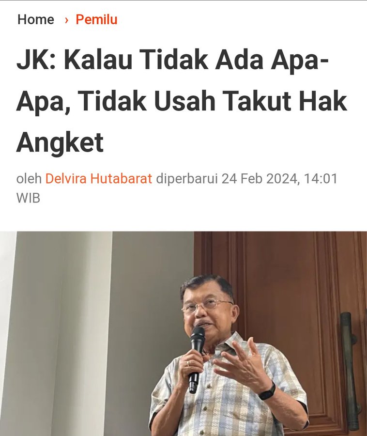 Yang takut hak angket biasanya yang suka nabrak konstitusi.