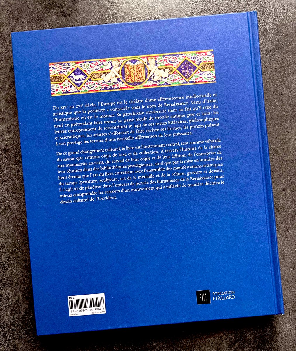 Le superbe catalogue de l’exposition de la BNF sur L’invention de la Renaissance.
