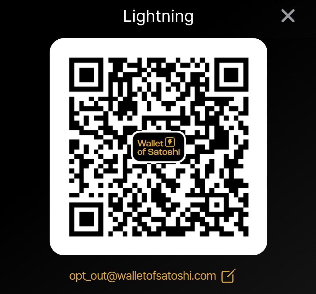 Se quiser doar em #BITCOIN pela #LightningNetwork