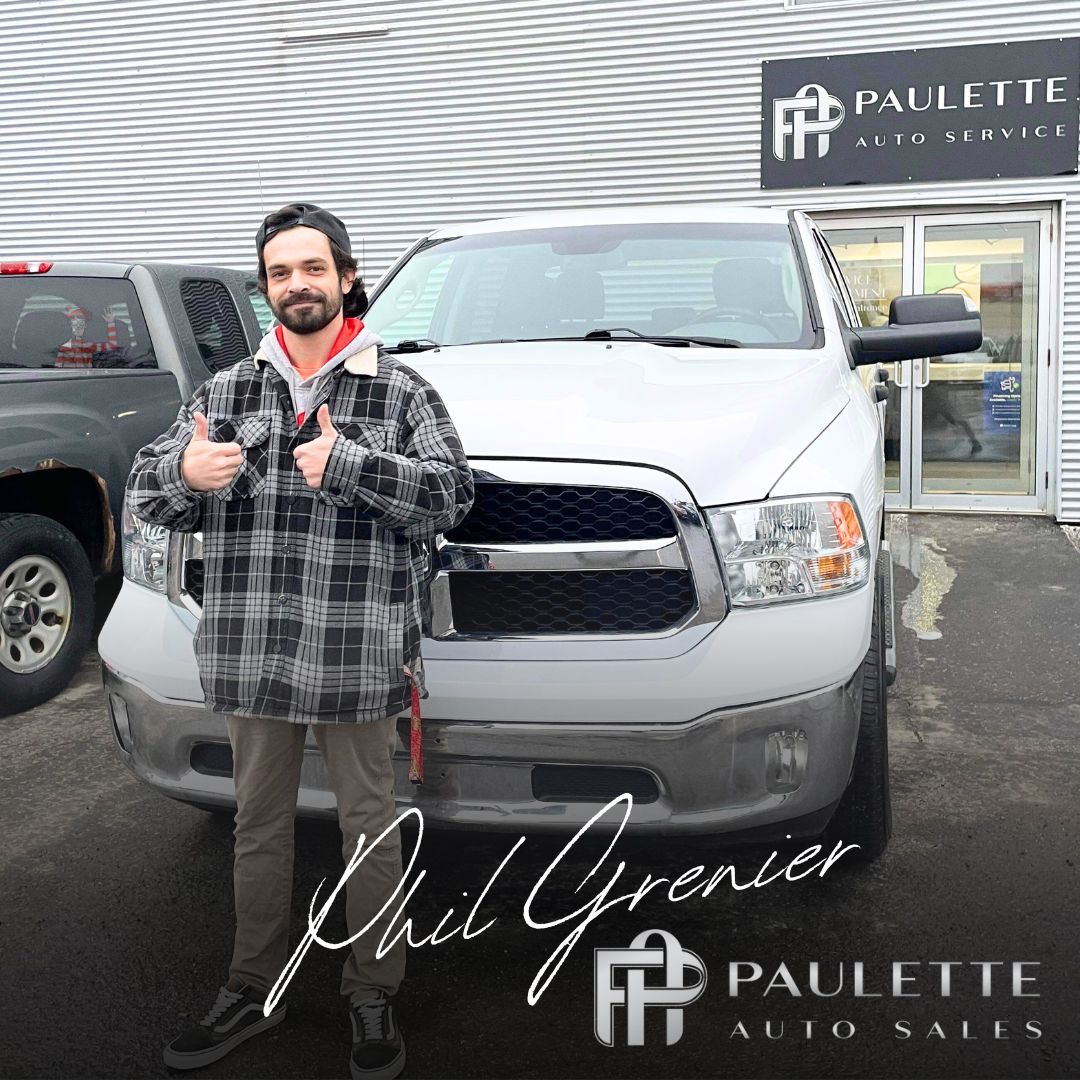 PauletteAuto's tweet image. 👏 Congratulations Joey! After working hard, he put himself into a position where a truck would work for him, so he came to see us and Phil Grenier made it happen! Congrats on this 2019 RAM 1500 Joey! Enjoy your new wheels!

🙏 Thank you so much for choosing Paulette Auto Sales
