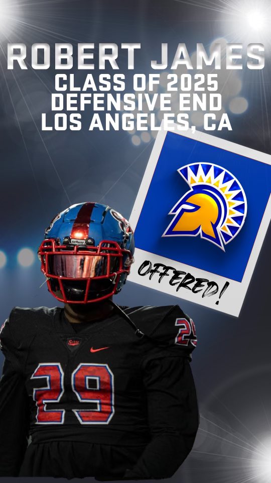 HUMBLED and HONORED to receive an OFFER from @sanjosestatefb @coachgregburns @coachO_SJSU @coachlapuaho I also want to thank @serra_coachalt @marvinpollard_6 @lmbpinky @coachdminor @LBCORT @NICOTrenches @adamgorney @gregbiggins #4amWorkouts#StayTuned.