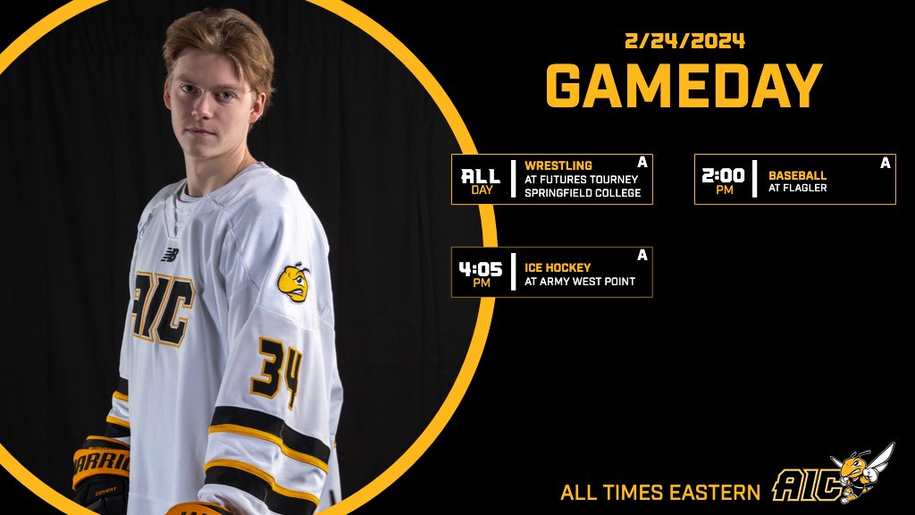 AIC Athletics (@aicathletics) on Twitter photo Some big games on tap today - including our Senior Day games for <a href="/AICWBB/">AICWomens Basketball</a> and <a href="/AIC_MBB/">AIC Men's Basketball</a> as well as wrestling, <a href="/AIC_Baseball/">AIC Baseball</a>, and <a href="/AIC_Hockey/">AIC Hockey</a> on the road!
#AICommitted Some big games on tap today - including our Senior Day games for <a href="/AICWBB/">AICWomens Basketball</a> and <a href="/AIC_MBB/">AIC Men's Basketball</a> as well as wrestling, <a href="/AIC_Baseball/">AIC Baseball</a>, and <a href="/AIC_Hockey/">AIC Hockey</a> on the road!
#AICommitted