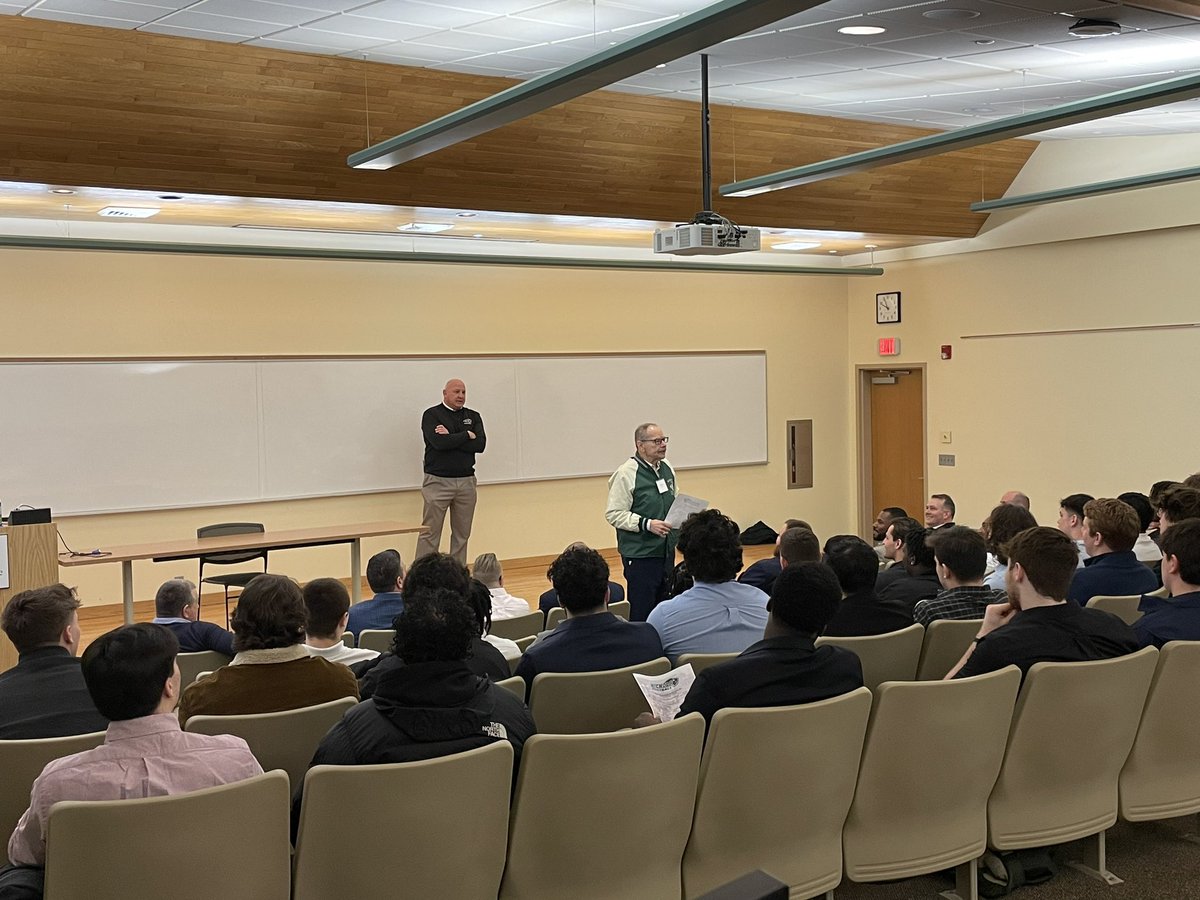 NicholsBisonFB's tweet photo. Opening remarks at our 2024 Alumni Day!

A special thank you to Interim President Bill Pieczynski and Director of the Career &amp; Professional Development Center Liz Horgan for speaking to The Herd! https://t.co/NxoEzRjukk