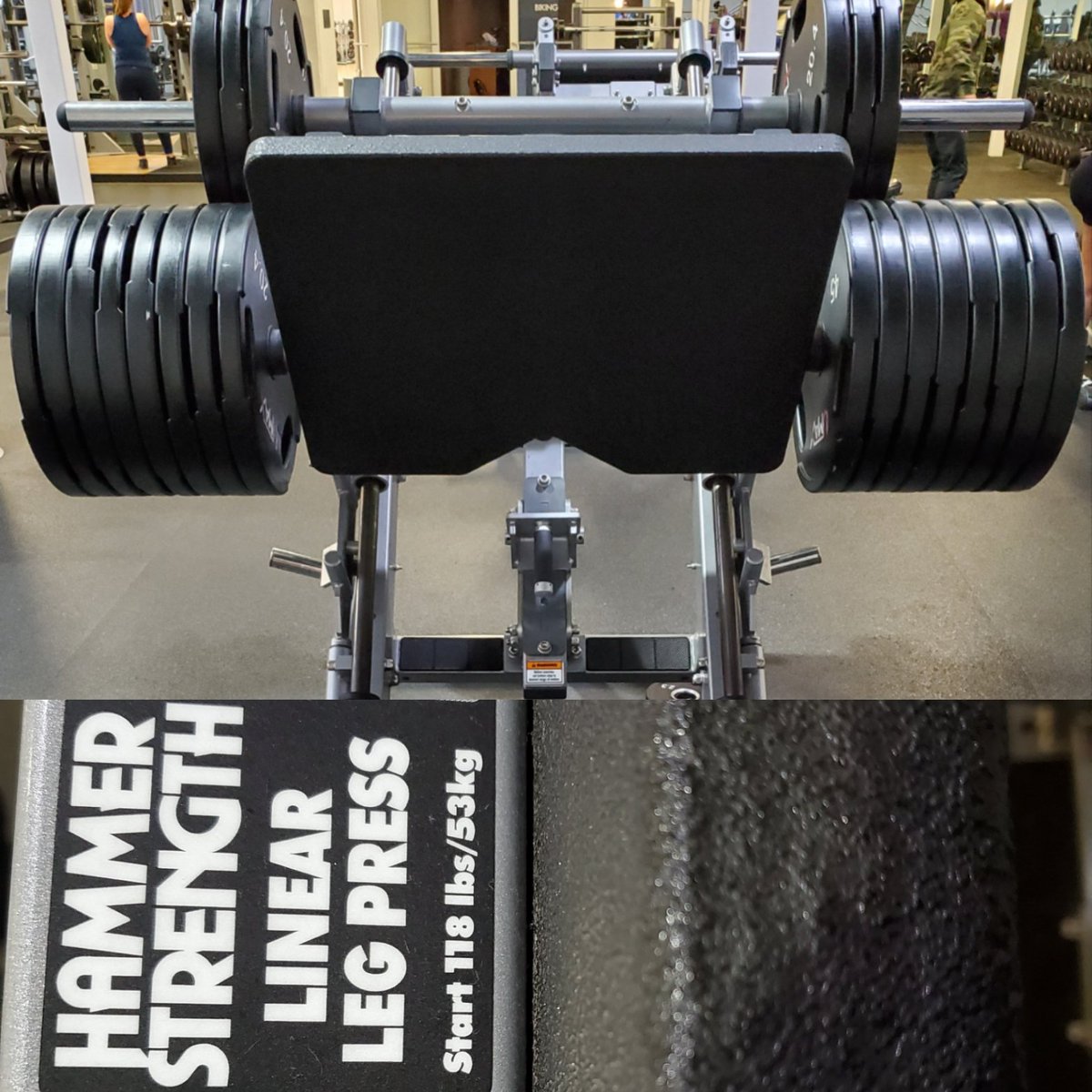 gitanthony1's tweet image. not saying it's lightweight 👀
but not saying it's heavy either 😏
been away from the gym for a few months
excited for those morning-after feels 😆
11x 45 lb plates per side