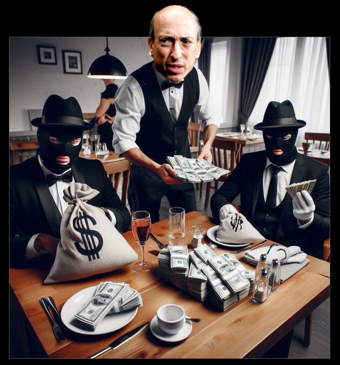 Giftsonglass's tweet photo. #mmtlp
Gary are you a cop on the beat
or a waiter at a restaurant
bringing the bill after they have their fill robbing investors?
don't forget to tip your waiter. https://t.co/t1Y5mH5SEZ