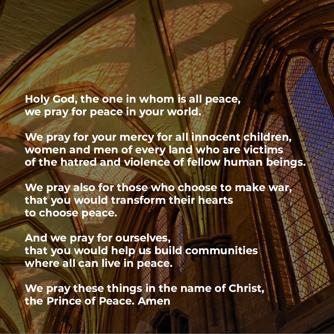 Tomorrow at 2.30pm Derby Cathedral will be hosting an interfaith prayer vigil to pray for peace in Ukraine. There will be a time of silent prayer and we will light candles as a symbol of our prayers for peace.
