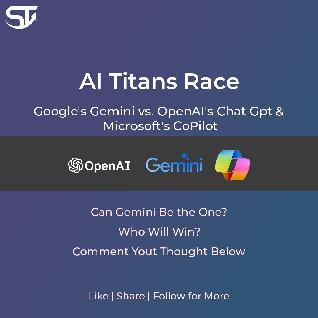 Join the discussion on the AI Titans Race featuring CHAGPT, Google Gemini, and Co-Pilot. Share your thoughts on this groundbreaking competition!

#saastargo #AITitansRace #CHAGPT #GoogleGemini #CoPilot #AICompetition #TechDiscussion #Innovation #ArtificialIntelligence