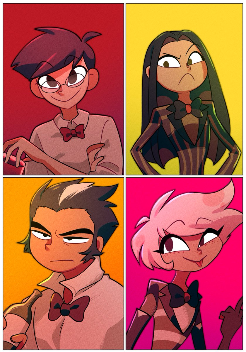 mekimeki_dog's tweet photo. 一度は描きたい生前妄想です
#HazbinHotel https://t.co/HGD2Er4tU2