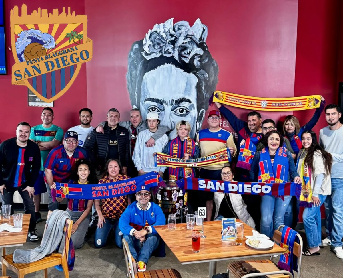 Raguilsh's tweet photo. Penya Blaugrana San Diego is ready (estamos listos para) for #BarcaGetafe  @moillorens @robbopalmer @fernandopalomo @ESPNMarioKempes @Rortiz_ESPN @Alexparella @luchogarcia @IanDarke @gemma_soler @pusig_ricardo  @martinainstein @ESPNFC @ESPNDeportes @ESPNPlus #LaLigaxESPN https://t.co/rIZTqeSr4F