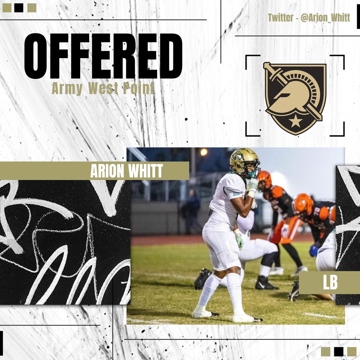 Congratulations to @FIHSFOOTBALL 2025 LB @arion_whitt for receiving his first offer from @ArmyWP_Football #RecruitTheIsland #SoarHigher
