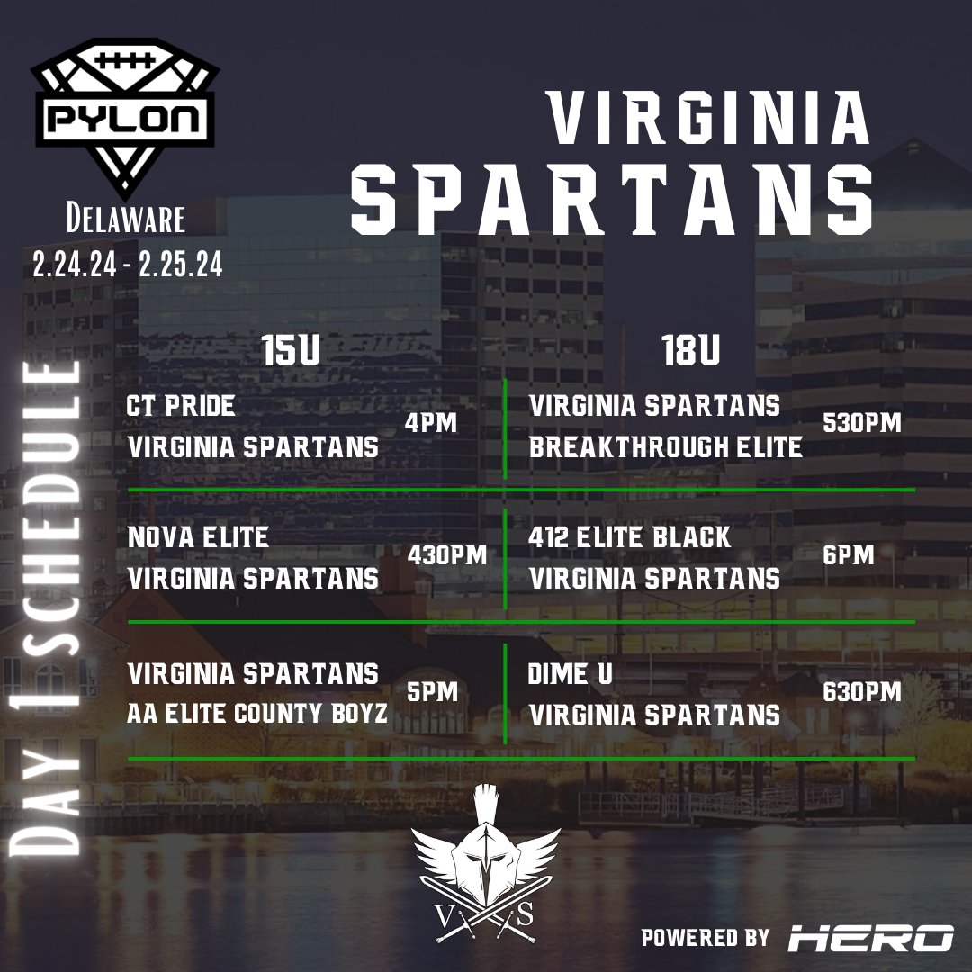 It's TIME!! 15U &amp; 18U will make their 2024 debut later today!! #TheFamily 

powered by <a href="/herofball/">Hero Football</a>